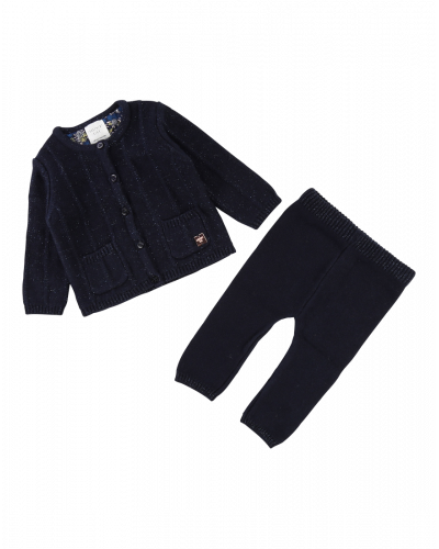 Sæt Cardigan + Bukser Navy