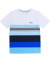 T-shirt White Blue