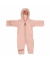 Emmie Babysuit No Ears Wool Fleece Dusty Rose