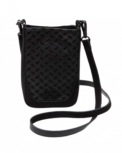 Flat crossbody Milwa grainy vegan black