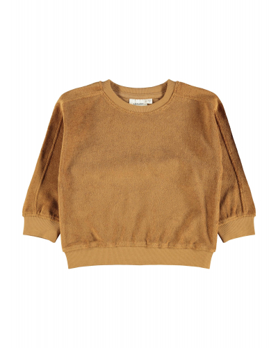 Evald LS Oversized Sweatshirt Tobacco Brown