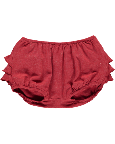 Poppy Bloomers Red Gold Lurex