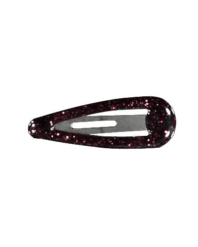 Glitter Small Hairclips Italian Plum/Glitter