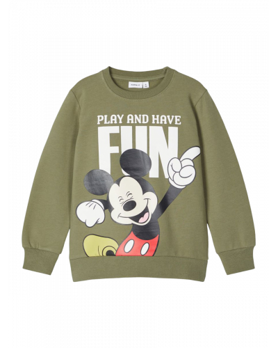 Mickey Sweatshirt Deep Lichen Green