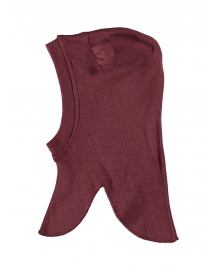 Name it Uld Balaclava m./ører Red Mahogany