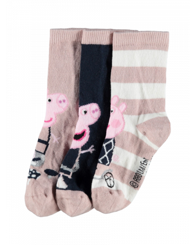 Peppa Pig Jamilla 3-Pack Strømper Adobe Rose