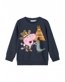 Name it Peppa Pig Toby Sweatshirt Dark Sapphire