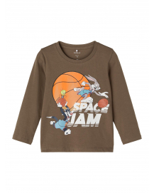 Name it Space Jam Arne LS Langærmet T-shirt Stone Gray