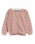 Knit Cardigan Misty Rose Sløjfeprint